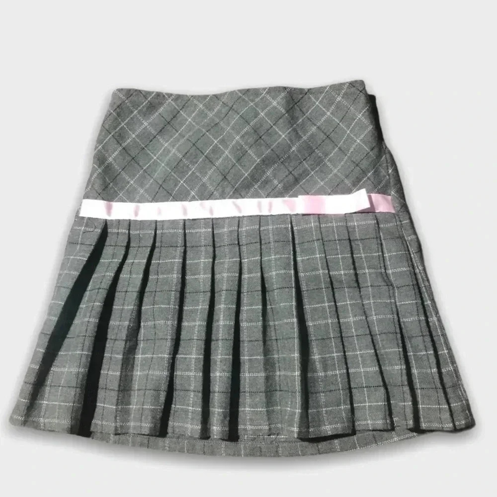 Dark Gray Ruffled  Skirt